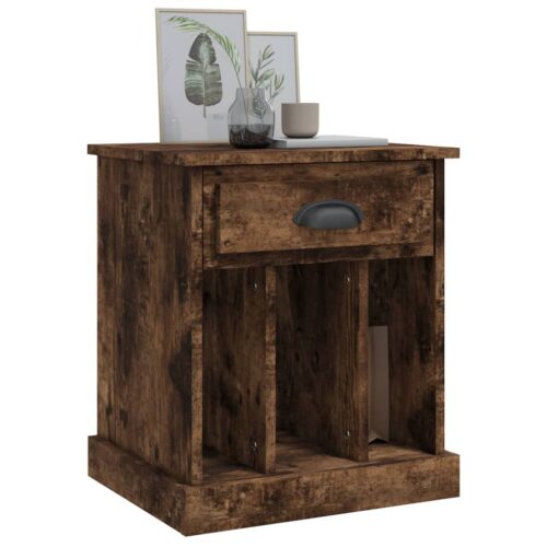 Bedside Cabinets 2pcs Smoked Oak 43x36x50cm - Image 4