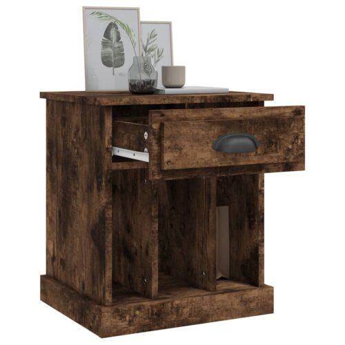 Bedside Cabinets 2pcs Smoked Oak 43x36x50cm - Image 5