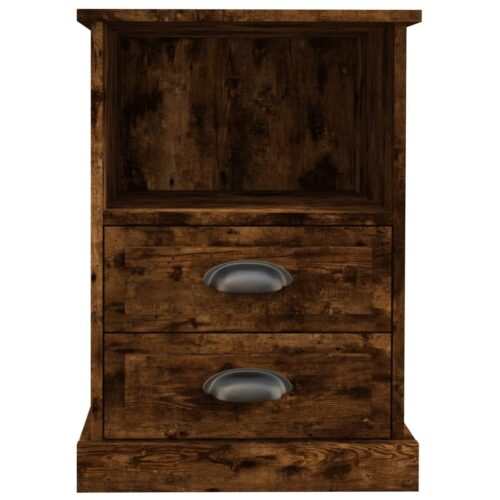 Bedside Cabinets 2pcs Smoked Oak 43x36x60cm - Image 7