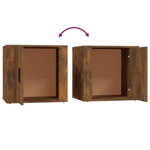 Bedside Cabinets 2pcs Smoked Oak 50x39x47cm - Image 9