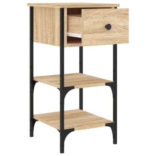 Bedside Cabinets 2pcs Sonoma Oak 34x36x70cm Engineered Wood - Image 6