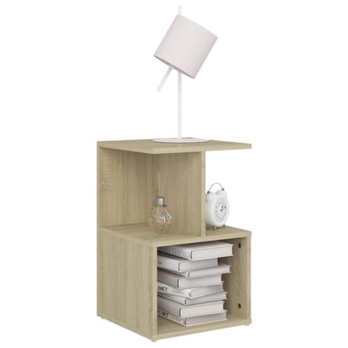 Bedside Cabinets 2pcs Sonoma Oak 35x35x55cm Engineered Wood - Image 3