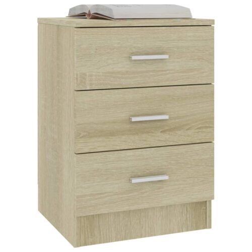 Bedside Cabinets 2pcs Sonoma Oak 38x35x56cm Engineered Wood - Image 4