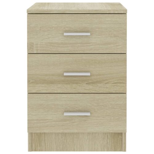 Bedside Cabinets 2pcs Sonoma Oak 38x35x56cm Engineered Wood - Image 5