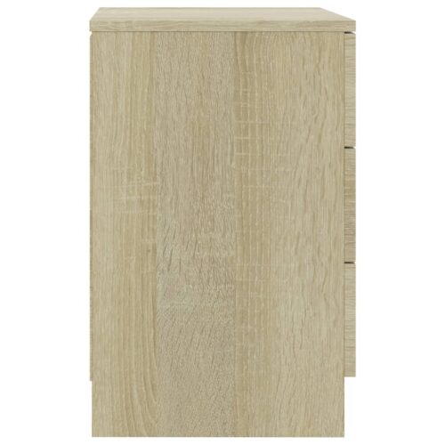 Bedside Cabinets 2pcs Sonoma Oak 38x35x56cm Engineered Wood - Image 6
