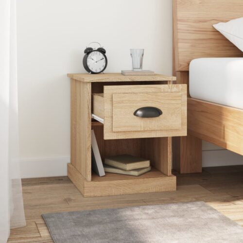 Bedside Cabinets 2pcs Sonoma Oak 39x39x47.5cm Engineered Wood - Image 4