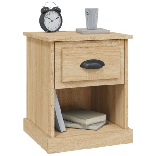 Bedside Cabinets 2pcs Sonoma Oak 39x39x47.5cm Engineered Wood - Image 5