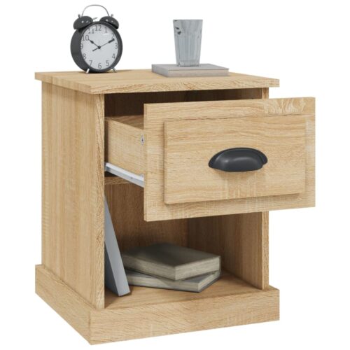 Bedside Cabinets 2pcs Sonoma Oak 39x39x47.5cm Engineered Wood - Image 6