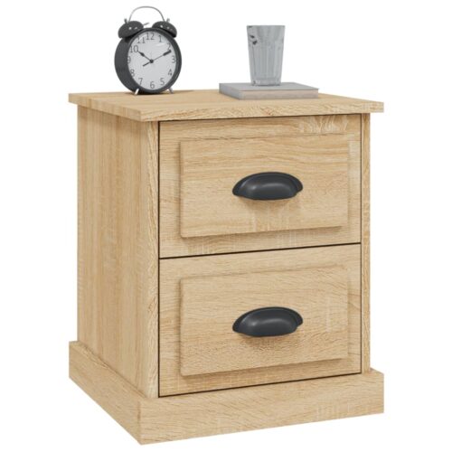 Bedside Cabinets 2pcs Sonoma Oak 39x39x47.5cm Engineered Wood - Image 5