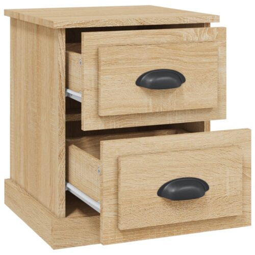 Bedside Cabinets 2pcs Sonoma Oak 39x39x47.5cm Engineered Wood - Image 7