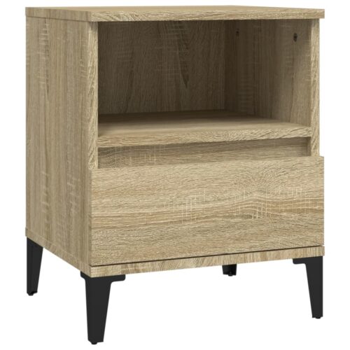 Bedside Cabinets 2pcs Sonoma Oak 40x35x50cm - Image 6