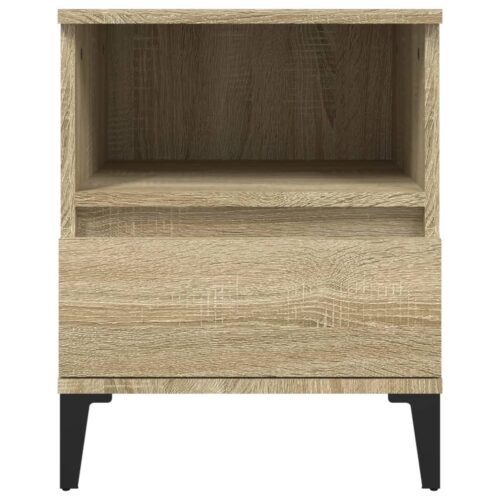 Bedside Cabinets 2pcs Sonoma Oak 40x35x50cm - Image 7