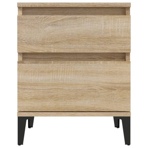 Bedside Cabinets 2pcs Sonoma Oak 40x35x50cm - Image 6