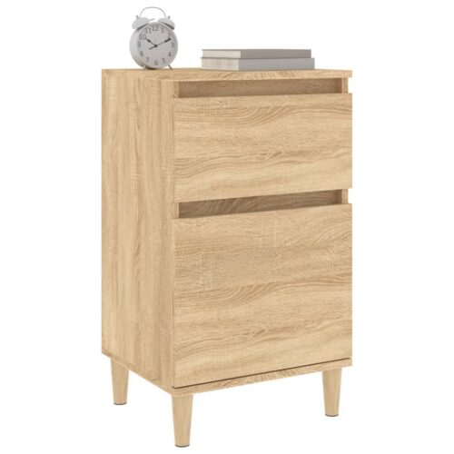 Bedside Cabinets 2pcs Sonoma Oak 40x35x70cm - Image 4