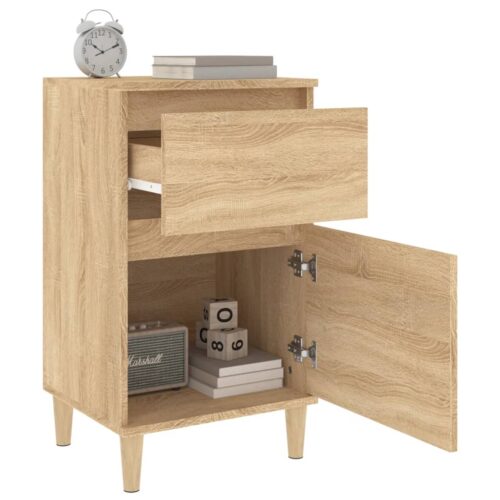 Bedside Cabinets 2pcs Sonoma Oak 40x35x70cm - Image 5