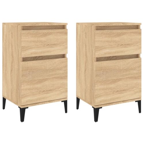 Bedside Cabinets 2pcs Sonoma Oak 40x35x70cm