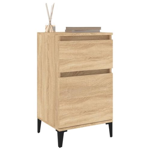 Bedside Cabinets 2pcs Sonoma Oak 40x35x70cm - Image 4