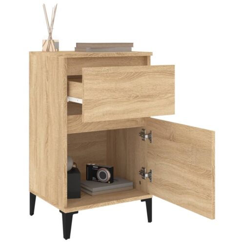 Bedside Cabinets 2pcs Sonoma Oak 40x35x70cm - Image 5