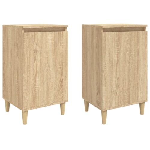 Bedside Cabinets 2pcs Sonoma Oak 40x35x70cm Engineered Wood