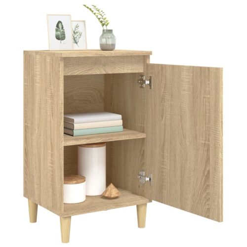 Bedside Cabinets 2pcs Sonoma Oak 40x35x70cm Engineered Wood - Image 4