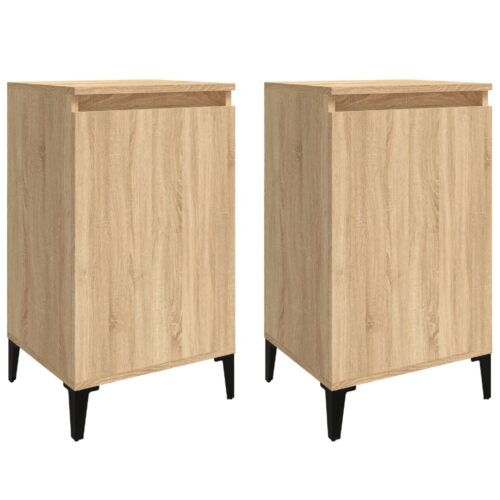 Bedside Cabinets 2pcs Sonoma Oak 40x35x70cm Engineered Wood