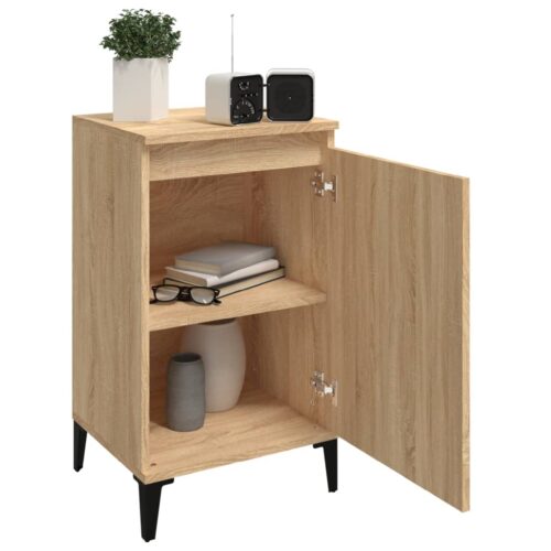 Bedside Cabinets 2pcs Sonoma Oak 40x35x70cm Engineered Wood - Image 4