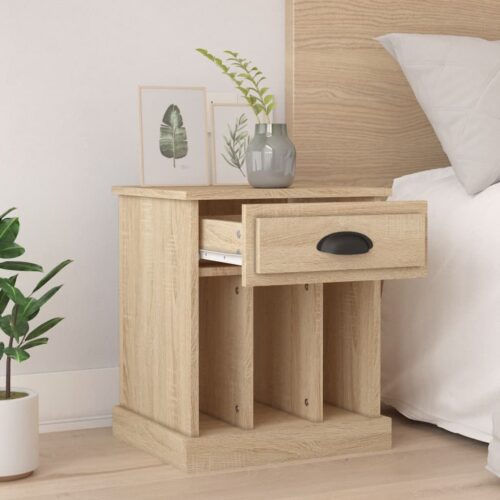 Bedside Cabinets 2pcs Sonoma Oak 43x36x50cm - Image 3