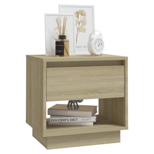 Bedside Cabinets 2pcs Sonoma Oak 45x34x44cm Engineered Wood - Image 5