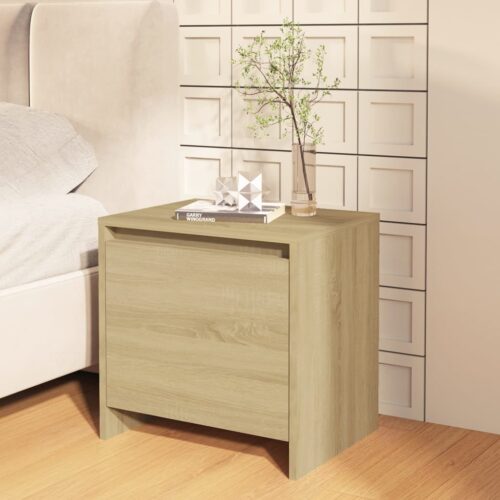 Bedside Cabinets 2pcs Sonoma Oak 45x34x44.5cm Engineered Wood - Image 4