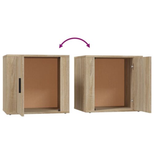 Bedside Cabinets 2pcs Sonoma Oak 50x39x47cm - Image 10