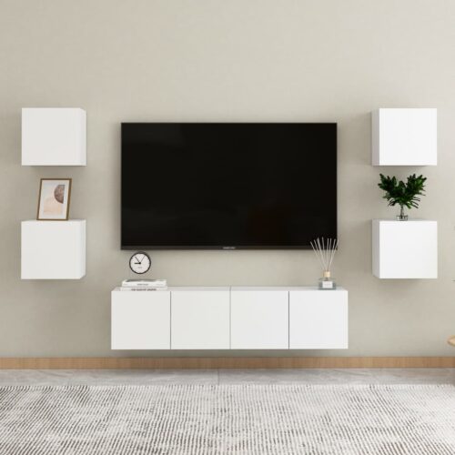 Bedside Cabinets 2pcs White 30.5x30x30cm Engineered Wood - Image 3