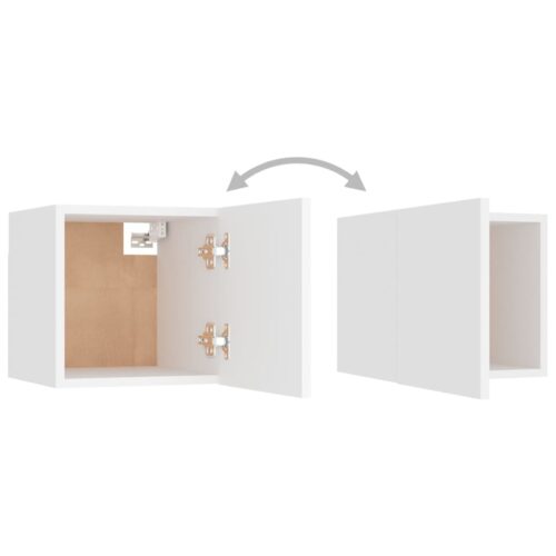 Bedside Cabinets 2pcs White 30.5x30x30cm Engineered Wood - Image 9