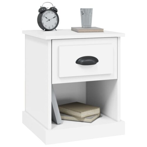 Bedside Cabinets 2pcs White 39x39x47.5cm Engineered Wood - Image 5