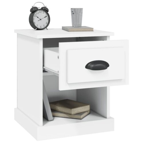 Bedside Cabinets 2pcs White 39x39x47.5cm Engineered Wood - Image 6