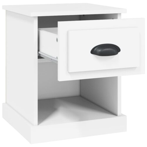 Bedside Cabinets 2pcs White 39x39x47.5cm Engineered Wood - Image 7