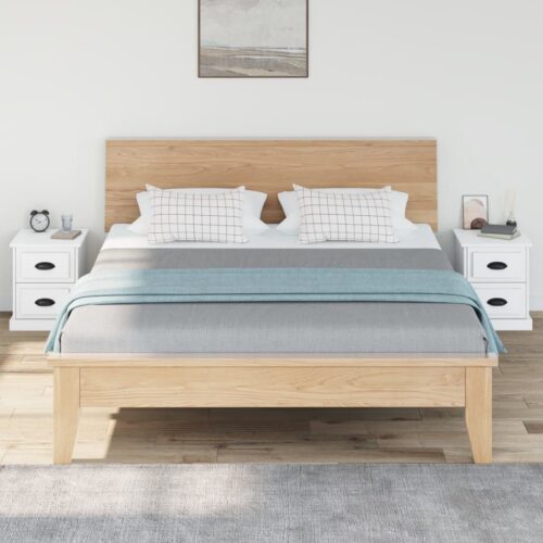 Bedside Cabinets 2pcs White 39x39x47.5cm Engineered Wood - Image 3