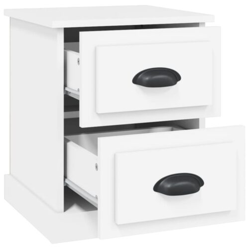 Bedside Cabinets 2pcs White 39x39x47.5cm Engineered Wood - Image 7