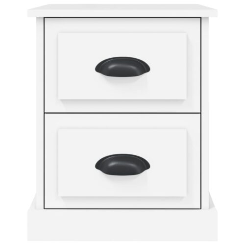 Bedside Cabinets 2pcs White 39x39x47.5cm Engineered Wood - Image 8