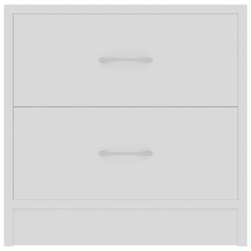 Bedside Cabinets 2pcs White 40x30x40cm Engineered Wood - Image 5