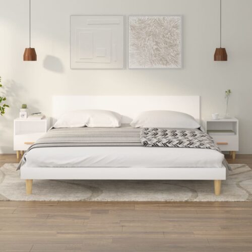 Bedside Cabinets 2pcs White 40x35x47cm - Image 2