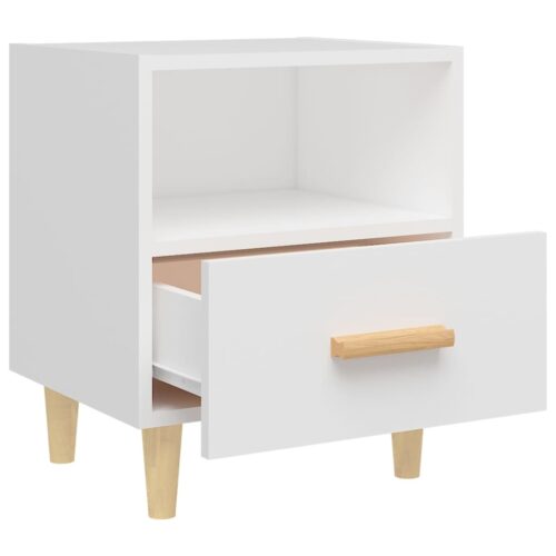 Bedside Cabinets 2pcs White 40x35x47cm - Image 6