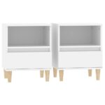Bedside Cabinets 2pcs White 40x35x50cm