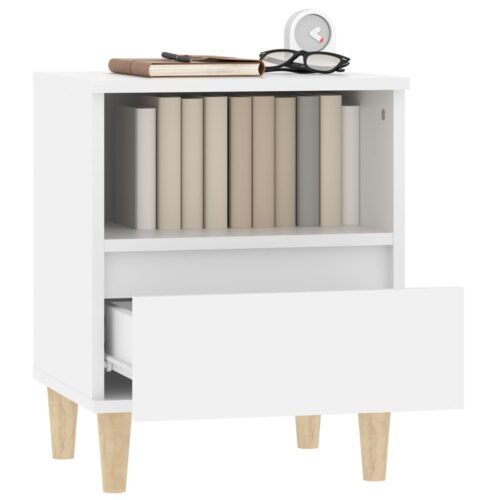Bedside Cabinets 2pcs White 40x35x50cm - Image 5