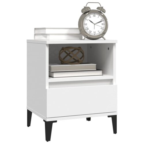 Bedside Cabinets 2pcs White 40x35x50cm - Image 4
