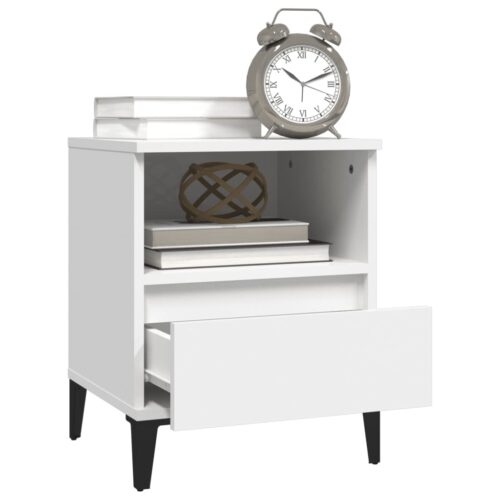 Bedside Cabinets 2pcs White 40x35x50cm - Image 5