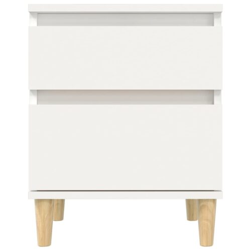 Bedside Cabinets 2pcs White 40x35x50cm - Image 5