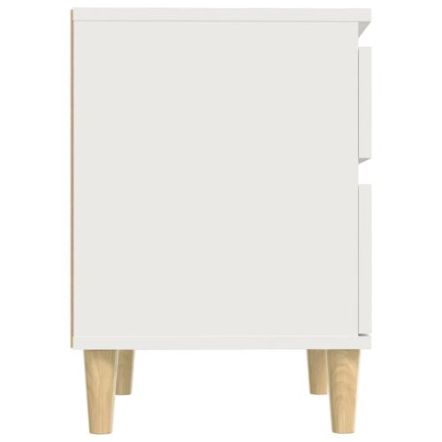 Bedside Cabinets 2pcs White 40x35x50cm - Image 6