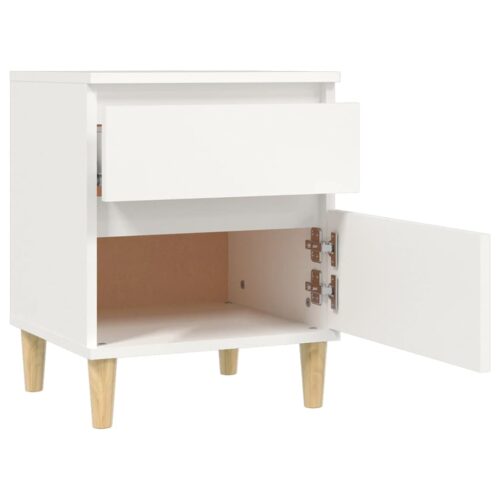 Bedside Cabinets 2pcs White 40x35x50cm - Image 7