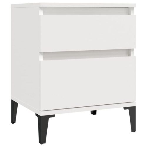 Bedside Cabinets 2pcs White 40x35x50cm - Image 5
