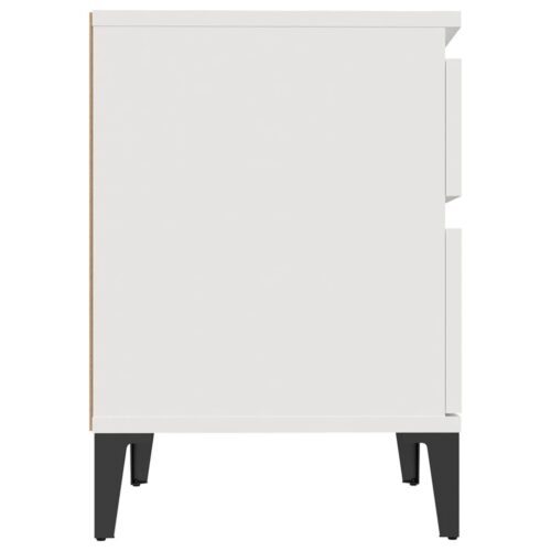 Bedside Cabinets 2pcs White 40x35x50cm - Image 7